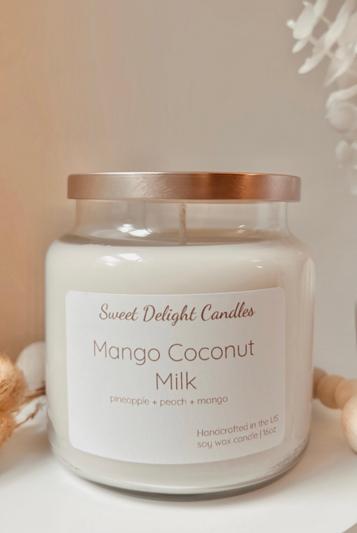mango + coconut milk