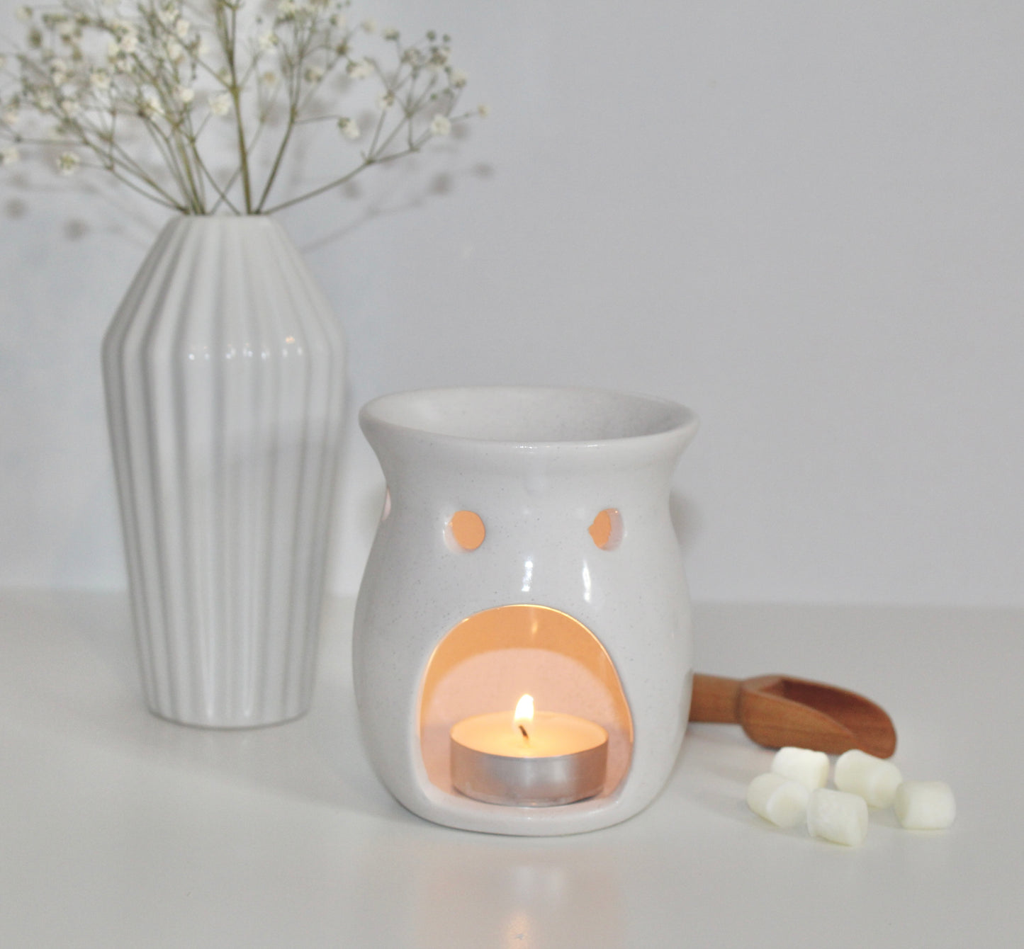 white speck warmer